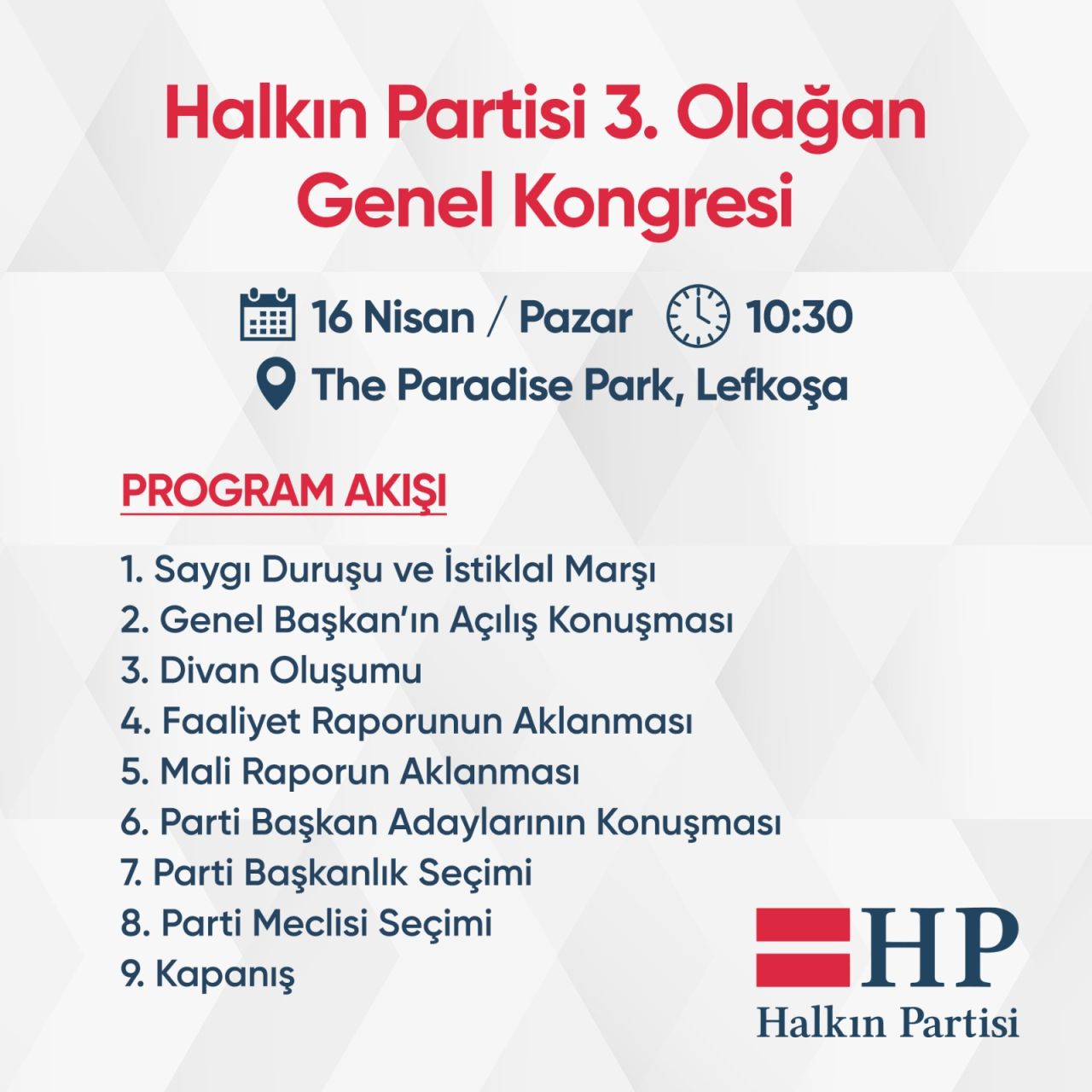 Halkın Partisi 3. Olağan Genel Kongresi